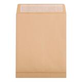 Boite de 250 Pochettes Kraft Brun 24-260x330 mm avec Soufflet de 30 mm - Auto-Adhésives - 120g/m2 - Brun
