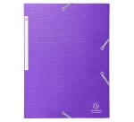 Chemises à élastiques à rabats Maxi Capacity carte enduite Teksto - A4 - Couleurs assorties