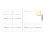 Recharge pour agenda de bureau Lady 18 15 x 17 cm Semainier Janvier à Décembre 2027