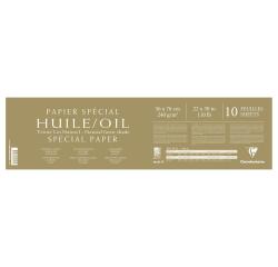 Papier Huile lin naturel paquet 10F 56x76cm 240g