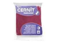 CERNIT - A Bar of Translucent Polymer Clay - Baking Modelling Clay - Burgundy colour - 56 g block - CE0920056411C - Burgundy