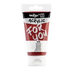 Darwi For You tube de peinture acrylique 75 ml - Rouge anglais