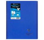 Cahier dessin/croquis Koverbook reliure intégrale enveloppante A4+ 100 pages papier blanc 125 g couverture polypropylène transparent - Assortis