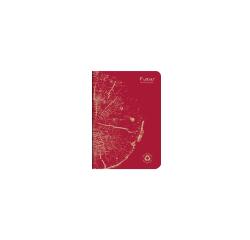 Carnet piqué FOREVER PREMIUM 100% recyclé A5 96 pages ligné papier recyclé blanc 90 g - Rouge brique