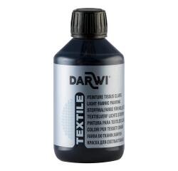 DARWI Flacon de 250 ml de Peinture Textile Opaque - Noir
