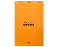 Bloc agrafé Rhodia Yellow N°19 21x31,8 cm 80 feuillets ligné avec marge 80g - Orange