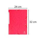 Chemise à élastiques Maxi capacity carte lustrée 425gm2 - A4 - Rouge