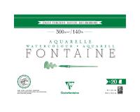 Fontaine bloc collé 4 côtés 20F 31x41cm 300g grain torchon