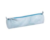TIE&DYE Trousse ronde Ø5,5x22 cm, bleu ciel - Bleu ciel