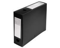 Boite de classement à pression Dos 80mm polypropylène 7/10e Opaque - A4 - Noir