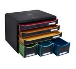 Module de classement Storebox 6 tiroirs Black Office