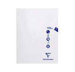 Cahier Dessin piqué Mimesys 24x32cm 48 pages uni Incolore - Incolore