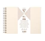 40-sheet customizable album 200g/m² in 27x20cm size - Iridescent ivory