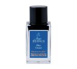 Encre 1670 à paillettes dorées 15ml - Bleu océan