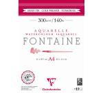 Fontaine bloc collé 2 côtés 12F A4 300g grain fin
