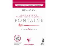 Fontaine bloc collé 2 côtés 12F A4 300g grain fin