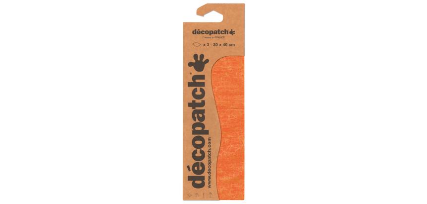 Pochette 3 Feuilles Identiques Ref 466 - Orange