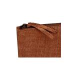 KLEO-PATHRA CUIR Trousse plate 22x11 cm Bronze