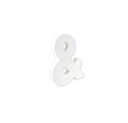 Symbool 20,5cm, &. - Wit