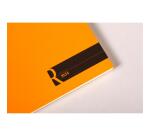 Bloc agrafé Rhodia le R N°11 7,2x10,5 cm 70 feuillets ligné 90g - Orange