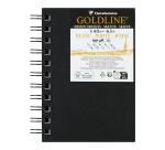 Goldline carnet spiralé 50F A6 140g portrait - Blanc