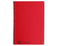 Notemaker Europa cahier reliure intégrale A4 120 pages détachables ligné - Rouge