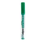 DARWI Textielverf marker met glitter, punt van van 2 mm, inhoud 6 ml, dennengroen - Dennengroen