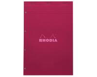 Bloc agrafé Rhodia Couleurs Prune N°20 A4+ 21x31,8 cm - Prune