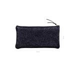 CÉLESTE CUIR Trousse plate 11x22 cm Lazer Bleu