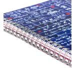 Le Mur des Je t'aime, Carnet reliure intégrale A5 14,8x21 cm, 120 pages, ligné, 3 intercalaires avec 6 poches