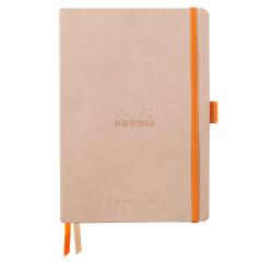 Rhodiarama Goalbook A5 met softcover, 120 blad gestippeld ivoorkleurig papier van 90g