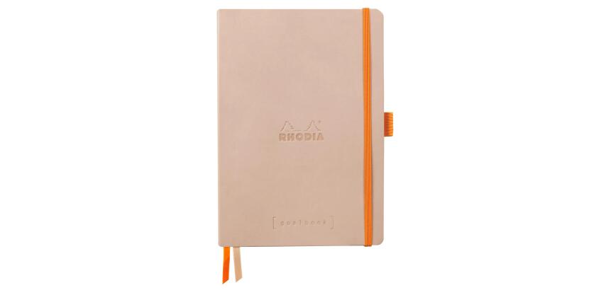 Rhodiarama Goalbook souple A5 240 pages dot papier ivoire 90g - Touche de rose