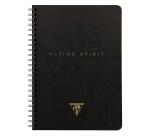 Carnet reliure intégrale à pochettes Flying Spirit Black A5 120 pages détachables ligné motifs assortis papier ivoire 90g - Noir
