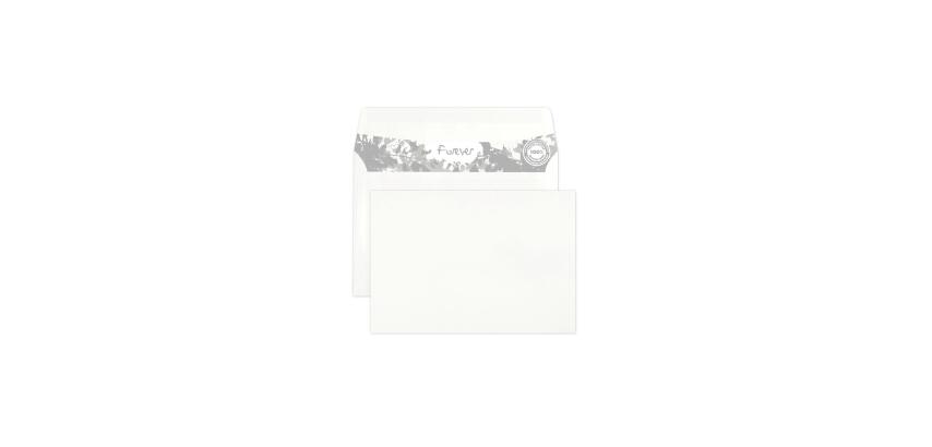 Doos 500 Forever recycled enveloppen Zelfklevend 80g C6 114x162 - Wit