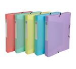 Archivbox Exabox A4 PP 700µ, Rückenbreite 40mm, Chromaline Pastell - Farben sortiert