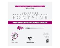 Fontaine Extra Blanc Grain Fin bloc collé 4 côtés 15F 30x30cm 300g