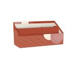 Terracotta, Porte lettres 25x10x14 cm
