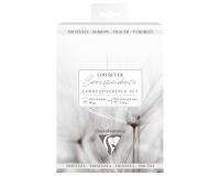 SET DE CORRESPONDANCE THÉMATIQUE, 8 enveloppes Pollen C6 (114x162mm) 120g + 8 cartes pliées 110x155m 185g, Condoléances
