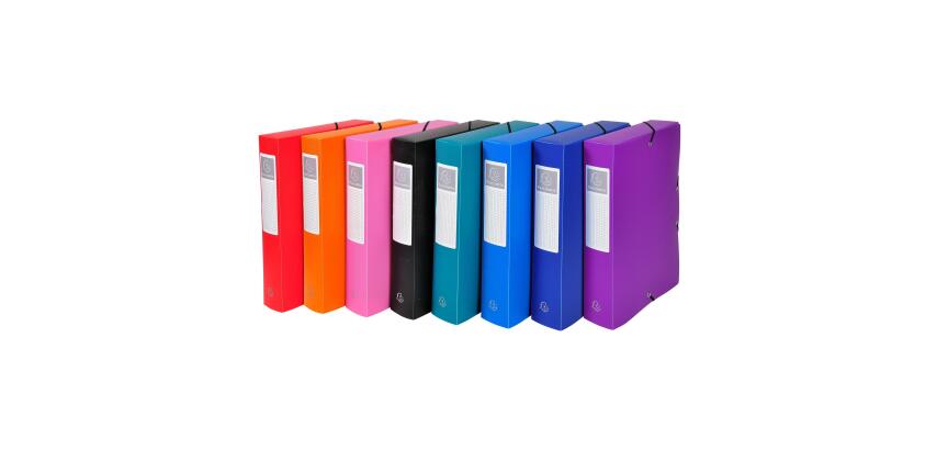 Exacompta elastobox rug van 6 cm                         geassorteerde kleuren