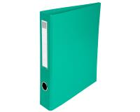 Classeur rembordé PVC 4 anneaux en D de 40mm en 3ème de couverture - A4 maxi - Vert