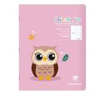 Cahier piqué 17x22 cm 32 pages grands carreaux 3 mm agrandis 12/12 mm - Assortis