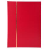 Album de timbres simili-cuir 64 pages noires - 22,5x30,5 cm - Rouge