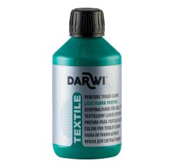 DARWI Flacon de 250 ml de Peinture Textile Opaque - Vert sapin