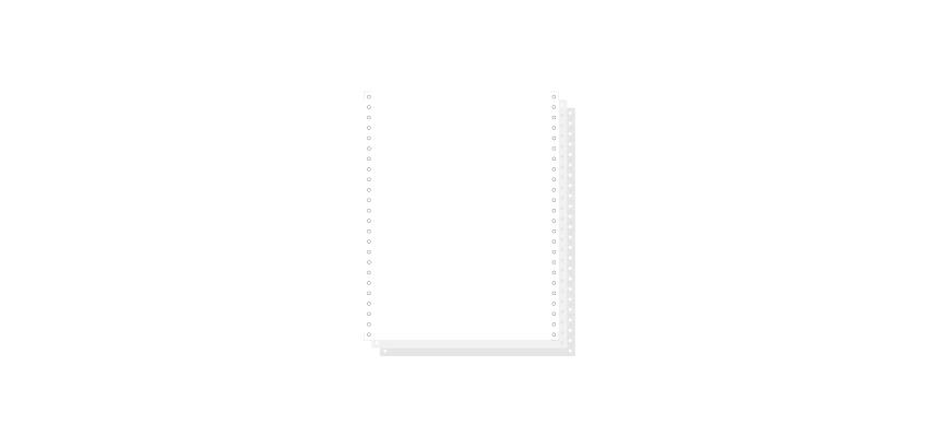 WHITE 3 PLY CARBONLESS COMP.PAP. 240X12'' - White