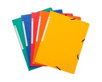 Elasticated folder without flap 355gsm hard glazed mottled premium pressboard - A4 size