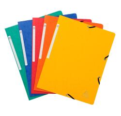 Elasticated folder without flap 355gsm hard glazed mottled premium pressboard - A4 size