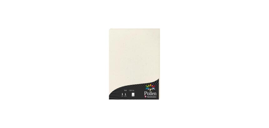 Feuille Pollen collection Natura 210 x 297 mm 120 g/m2 Blanc natura - Etui de 50