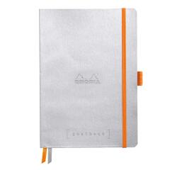 Rhodia Goalbook Softcover Notebook - Dot - 120 Sheets - 90gsm - Silver