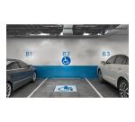 Non adhesive PP panel Disabled parking 30 cm - Blue
