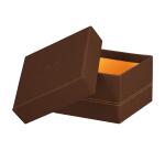 Rhodiarama set 5 boîtes gigognes simili cuir italien 44x34x16 cm